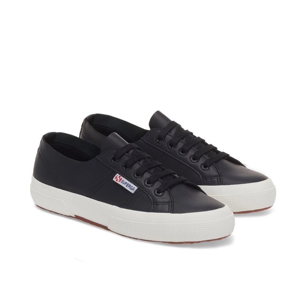 Superga Unlined Nappa Sneakers in Black size US 7 / UK 37 1/2. Great condition.